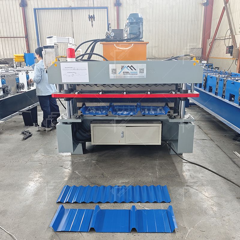 Máquina de doble capa de láminas para techos corrugados TR4 y 988 completamente automática popular de Perú