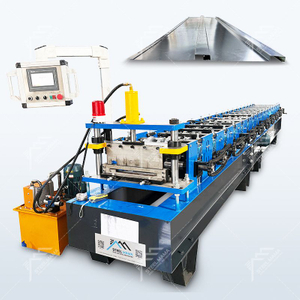 Máquina formadora de rollos de paneles con clip para techos de metal, cierre automático de costura permanente, popular ruso