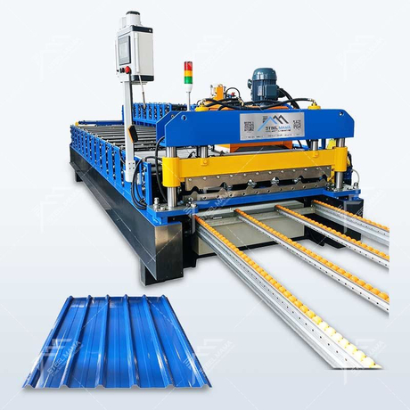 Máquina perfiladora de láminas para techos trapezoidales Steelmama 840 de alta productividad para Ecuador 
